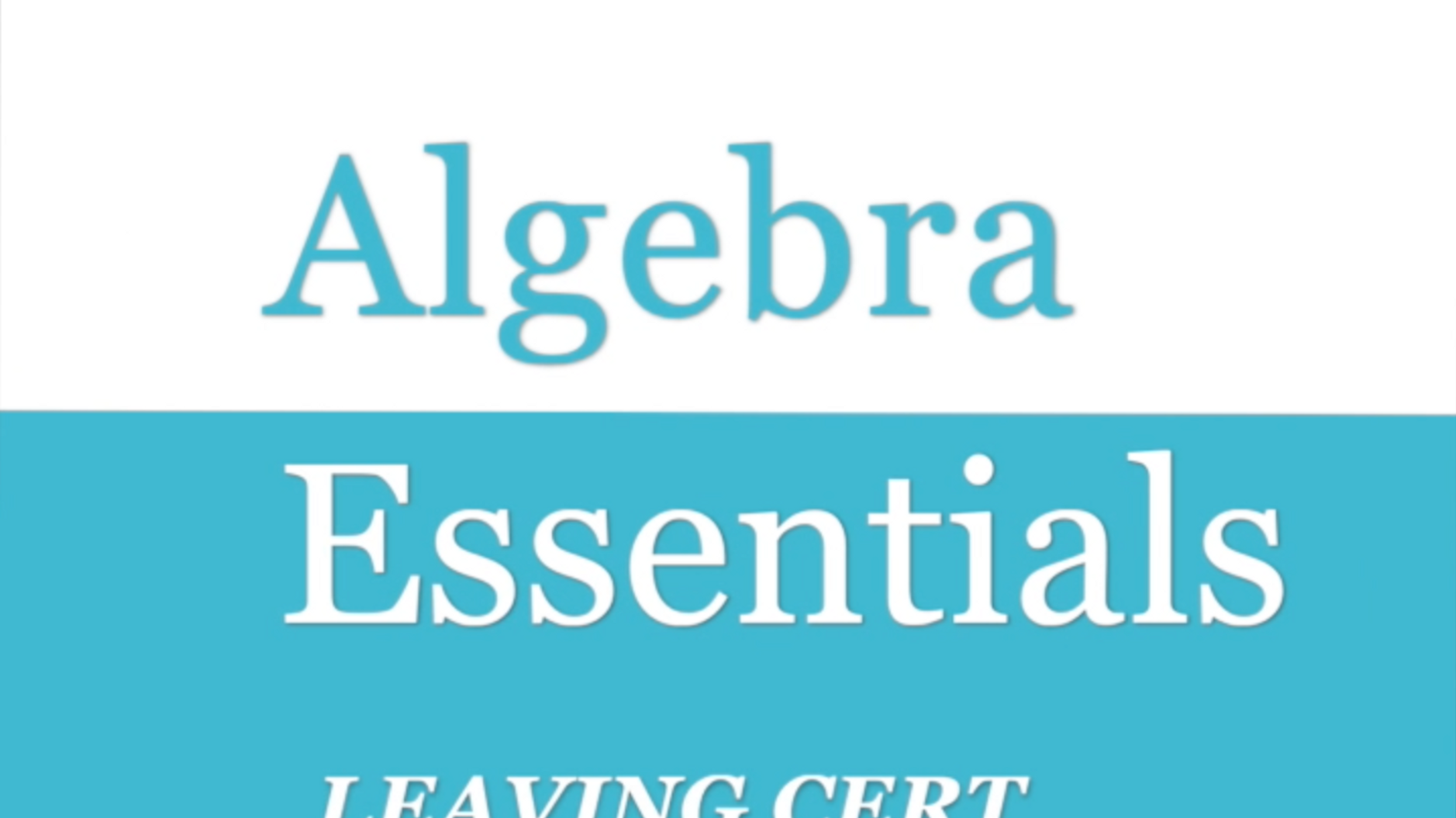 Algebra Essentials